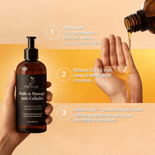 Huile de massage anti-cellulite Orvelia